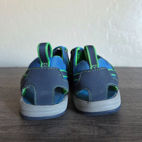 Teva Manatee Water Sandals Blue Size Kid's 1 Bungee Lace Closed Toe Outdoor Hike - Picture 4 of 9